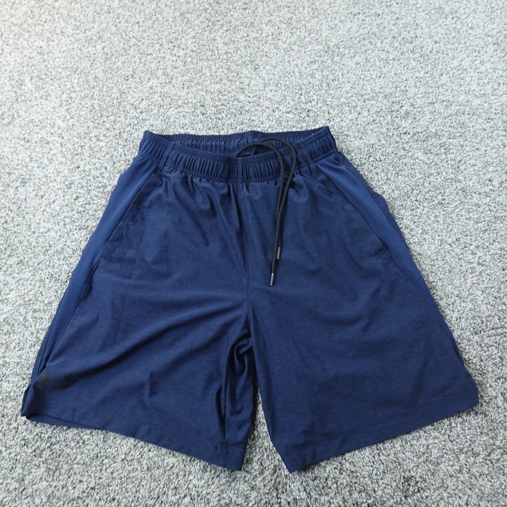 Under Armour Shorts‎ Mens M Blue Basketball Drawstring Workout Gym Running Train